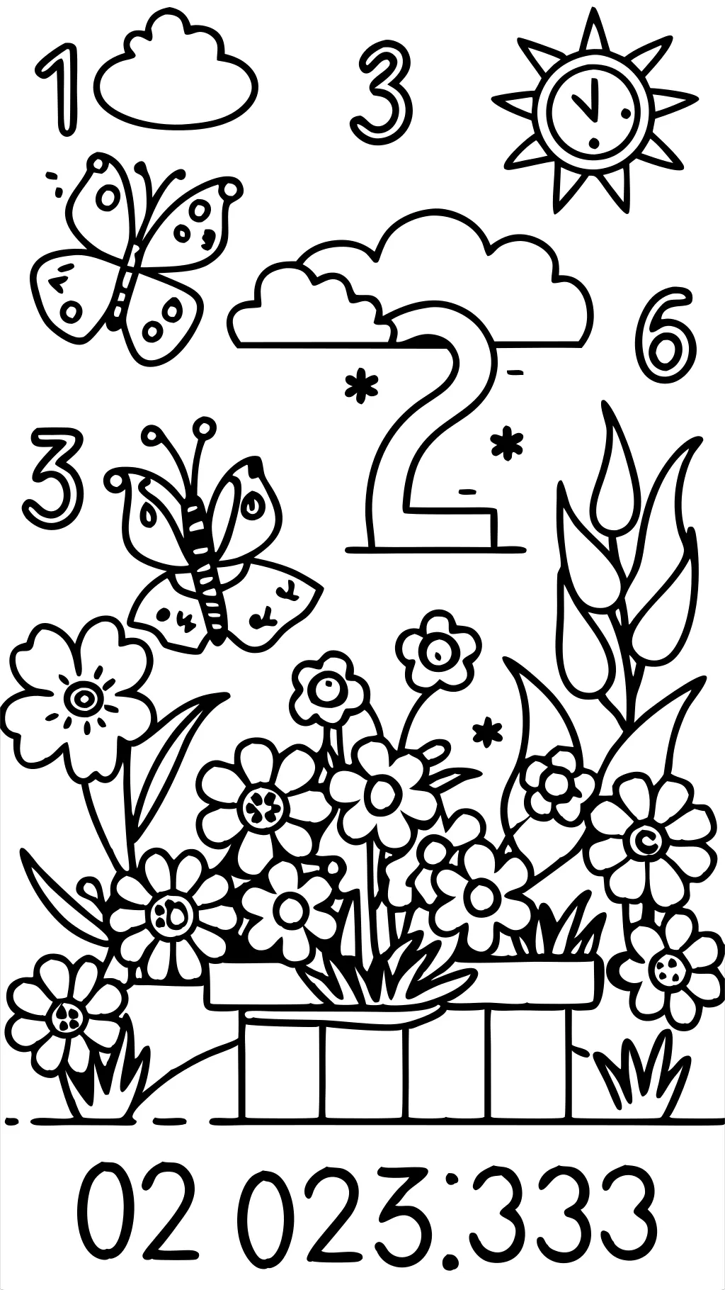 free printable color by number pages